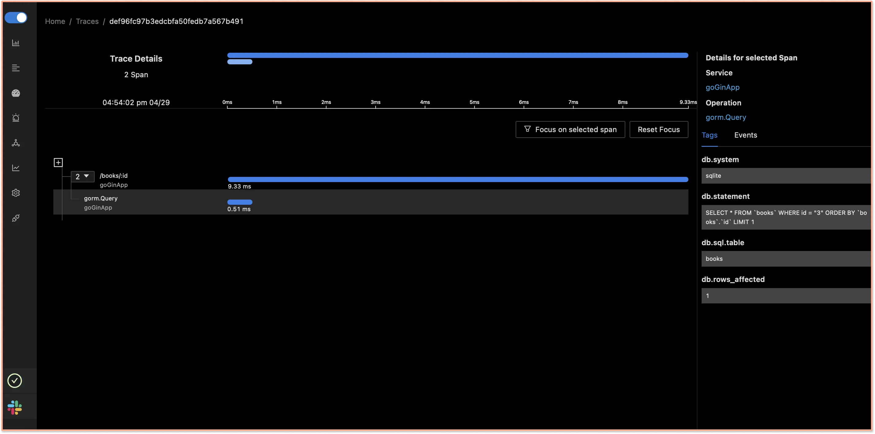 Visualize your tracing data with the help of flamegraphs and gantt charts