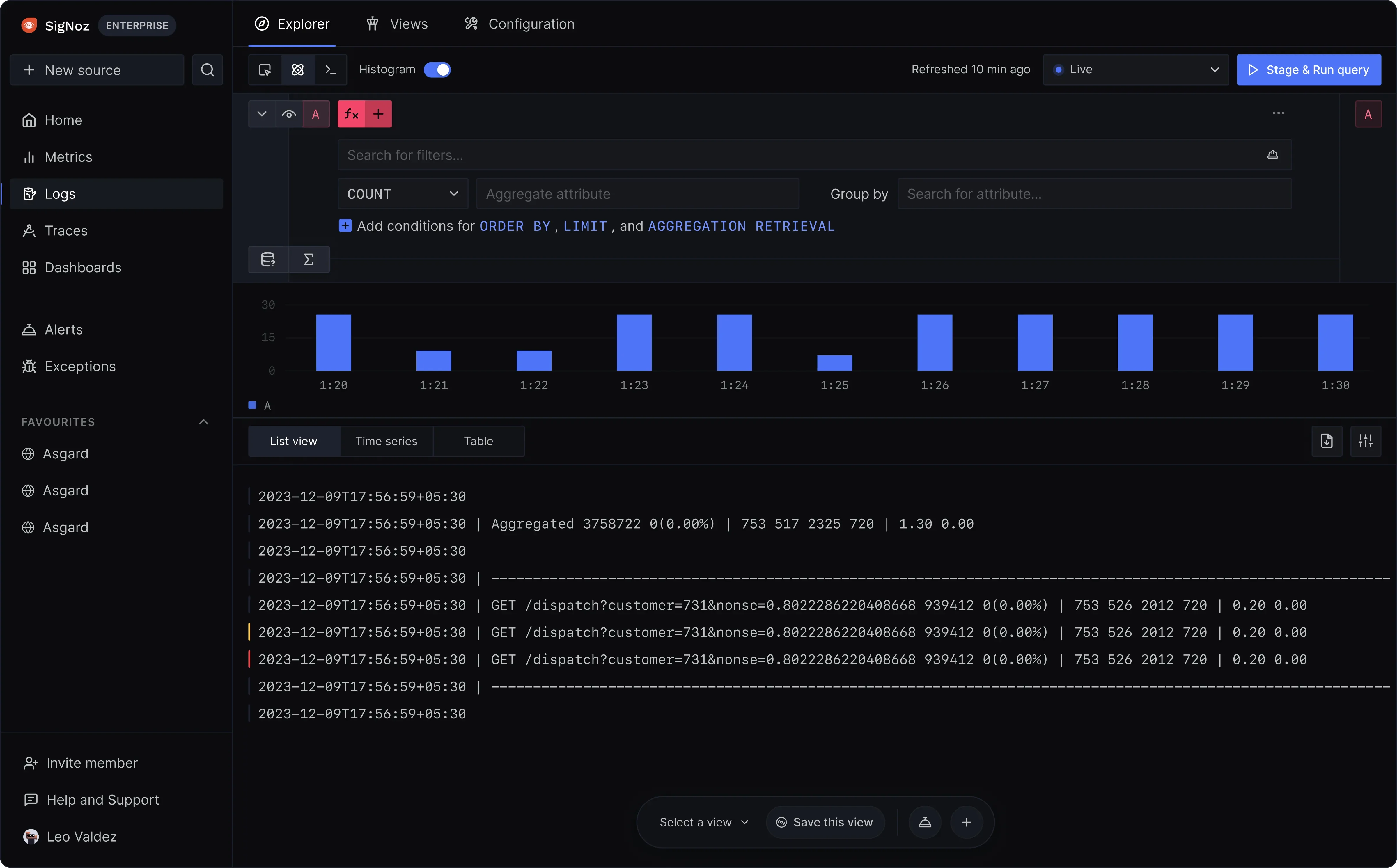 Real-time querying capabilities